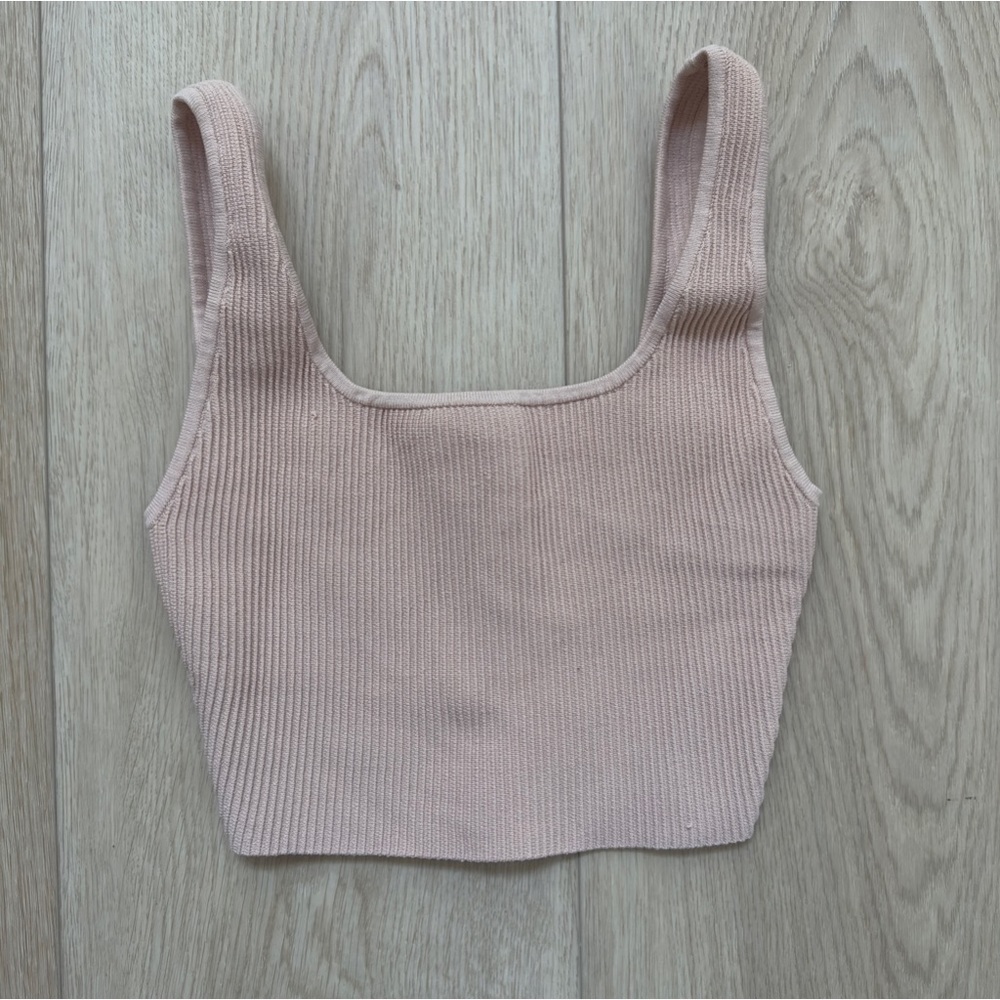Aritzia Babaton Sculpt Knit Crop Tank